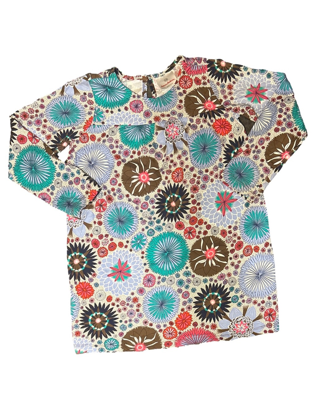 Hanna Andersson Flower Print Tunic Dress 6-7
